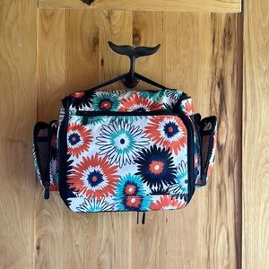 Thirty-one brand Deluxe Beauty Bag in Paradise Pop design Travel Bag